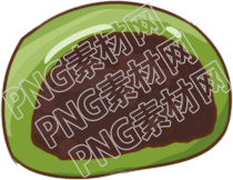 掰开的青团素材