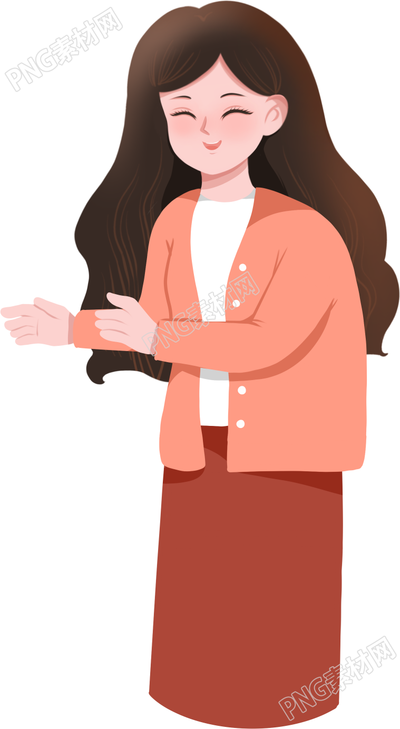 温柔的女老师人物素材