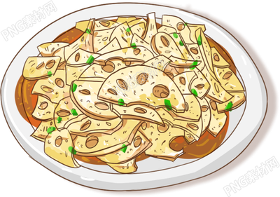 炒藕的美食素材