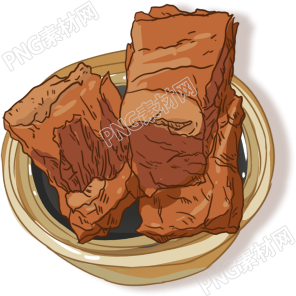 碗里的肉美食宣传素材