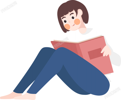 坐着看书的女人