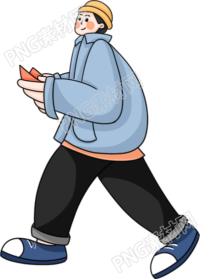 职场穿蓝衣服的男孩