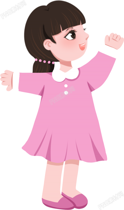 粉裙子女孩子人物