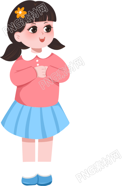 穿裙子的小女孩