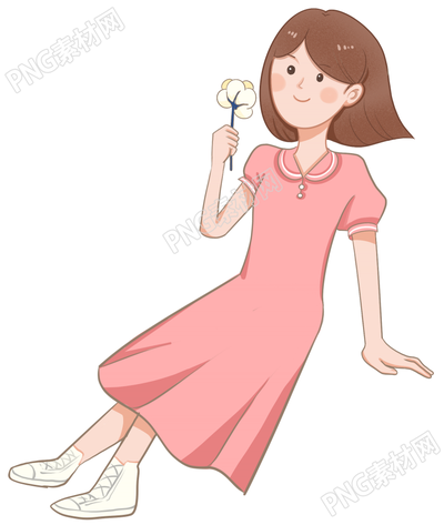 短发女生人物素材