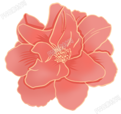 中国风古典手绘牡丹花