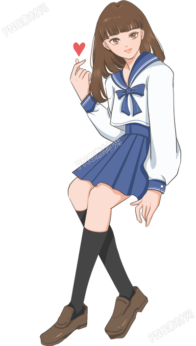 笔芯人物/长发女生