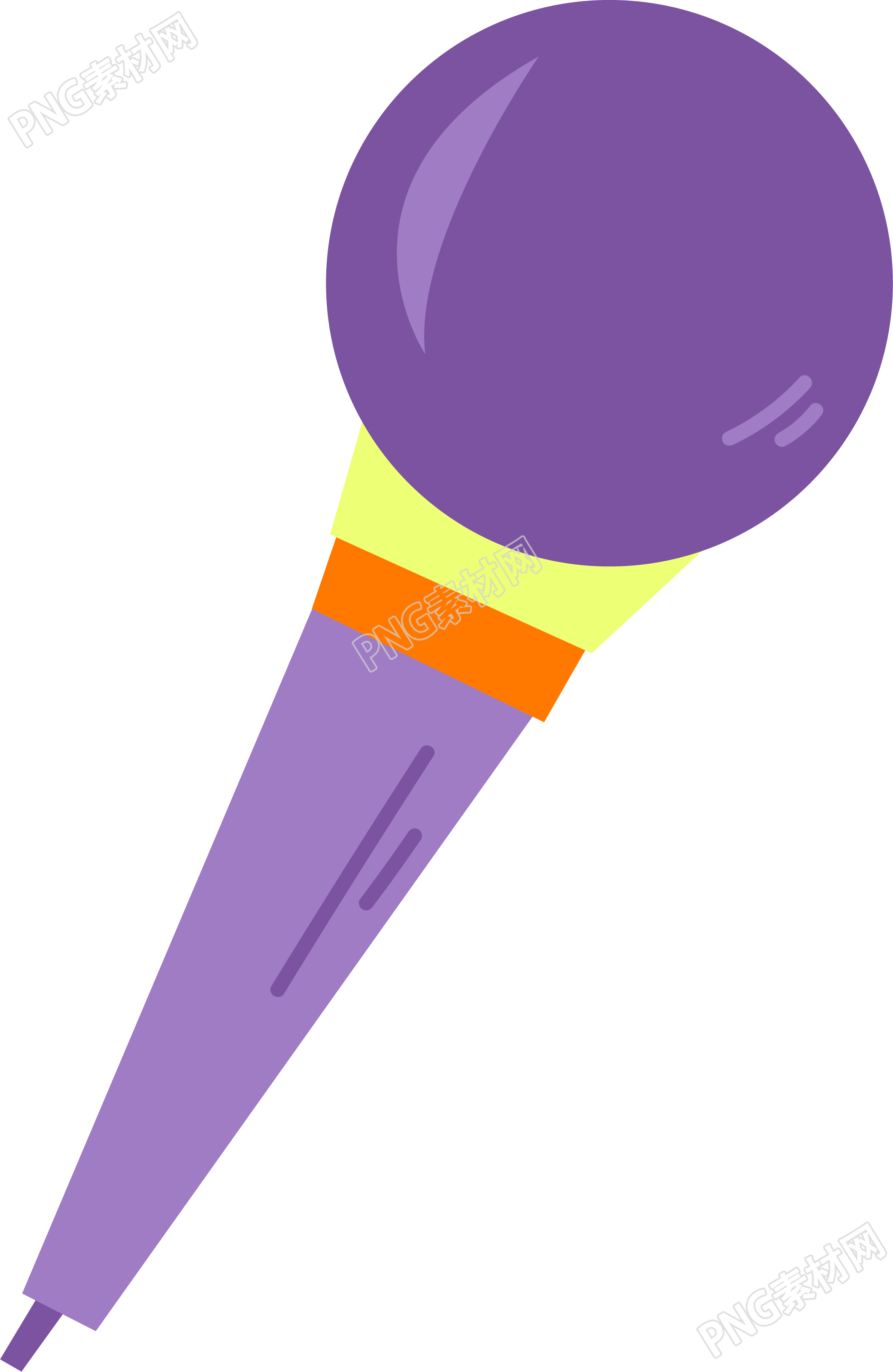 紫色话筒素材