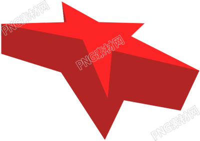 红色五角星元素
