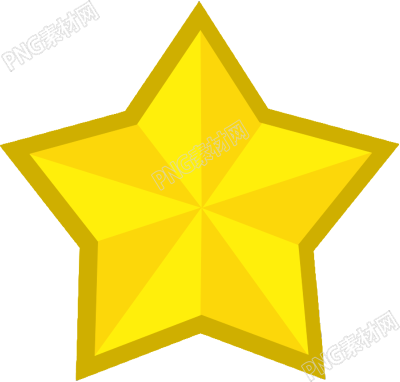 金色五角星闪光素材
