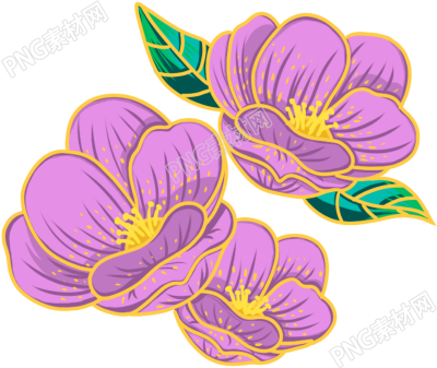 紫色鲜花花朵素材