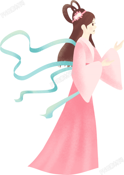 七夕织女素材