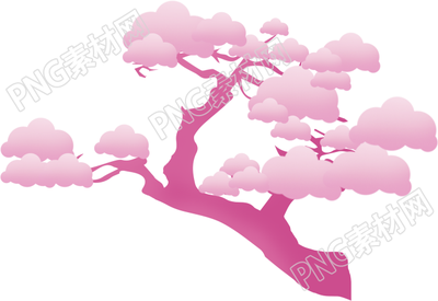 粉色的树素材