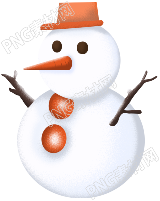 雪人手绘素材