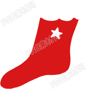 红袜子圣诞素材