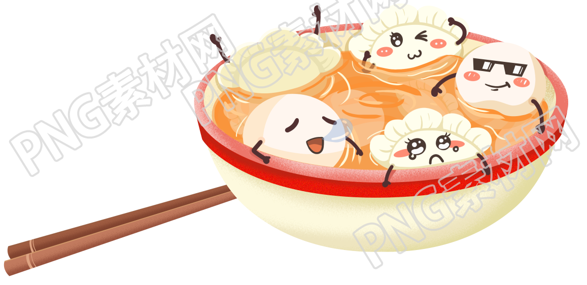 冬至吃一碗汤圆水饺素材