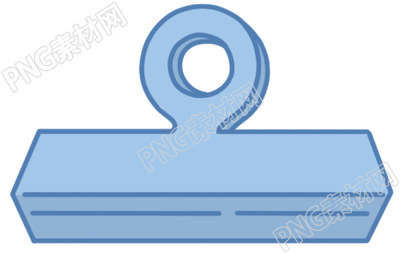 蓝色夹子素材