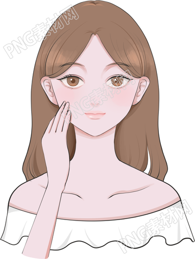 美妆护肤女生素材