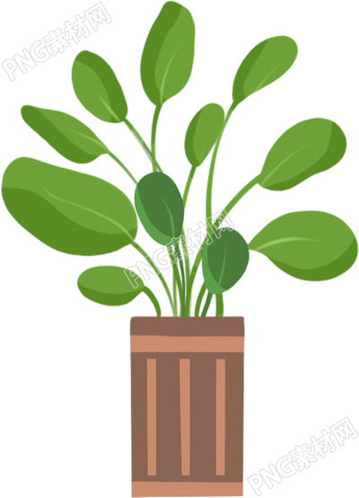 手绘植物插画素材