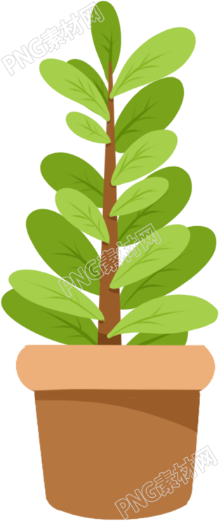 绿色盆栽植物素材
