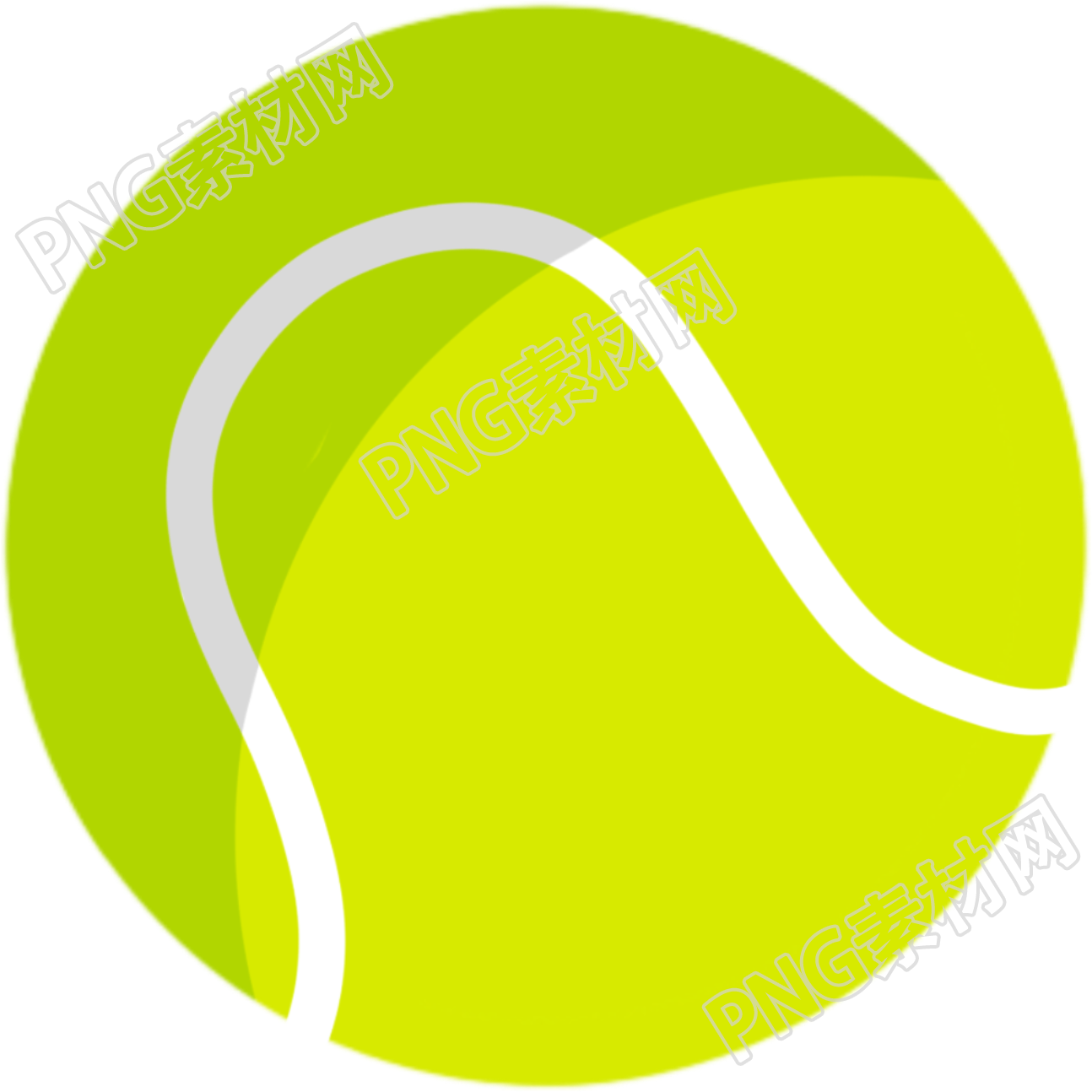 卡通手绘体育运动网球素材