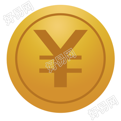手绘金币钱币免抠素材