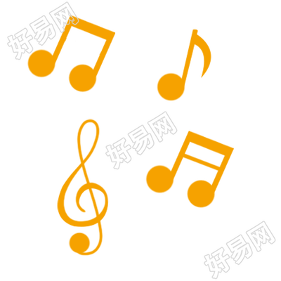 卡通手绘音符装饰素材