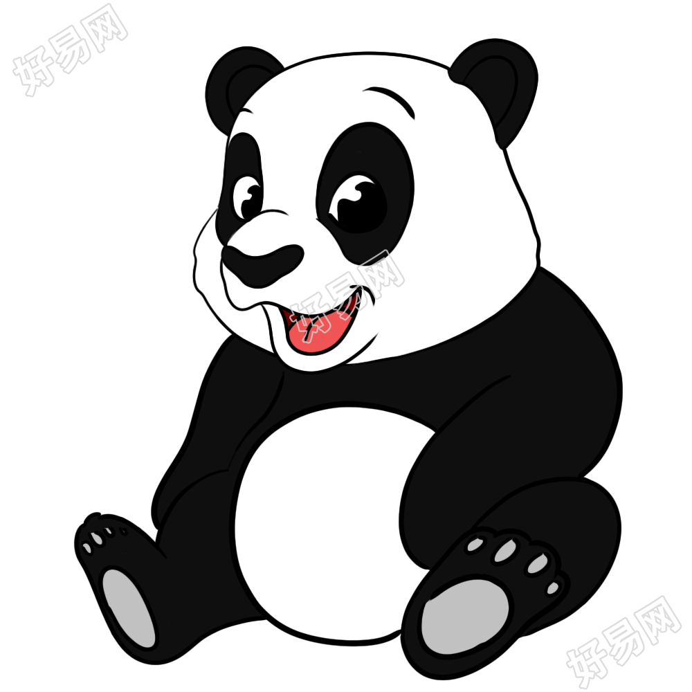 卡通手绘熊猫动物素材