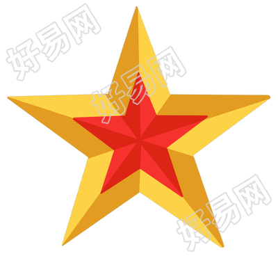 党政双色五角星图片素材