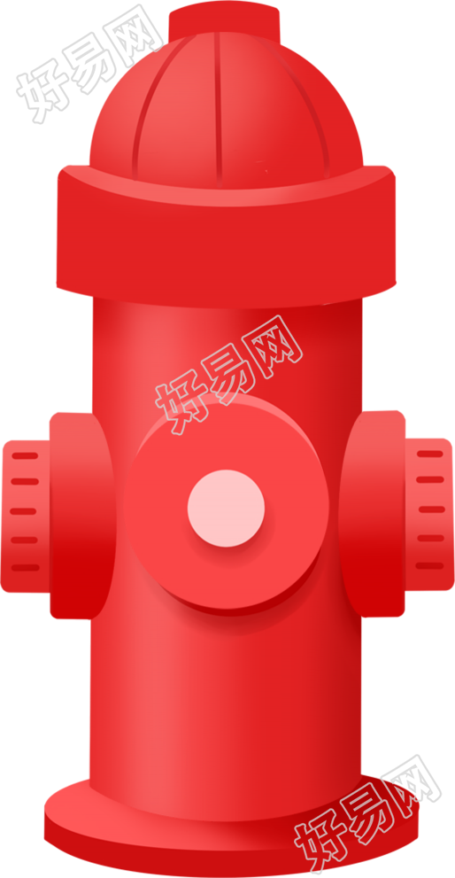 手绘红色消防栓免抠图片素材