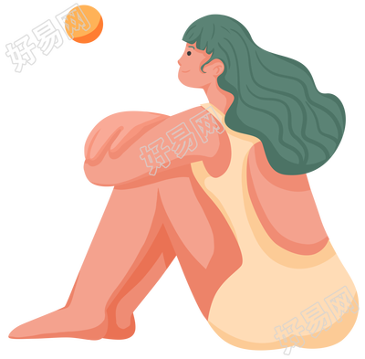 度假女性人物图片素材