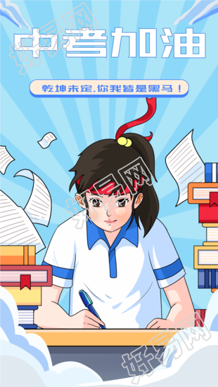 中考加油冲刺海报