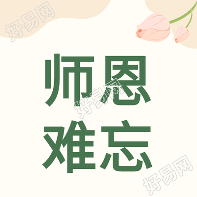 感恩教师节师恩难忘清新简约公众号次图