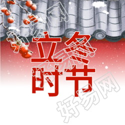 下雪立冬红柿宫墙微信公众号次图