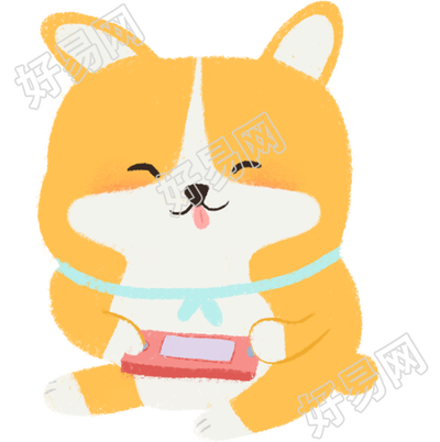 玩手机的狗