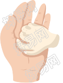 手