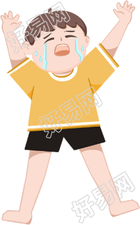 哭泣的小男孩