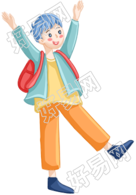 背书包男孩