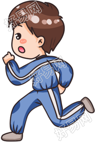 奔跑的小男孩
