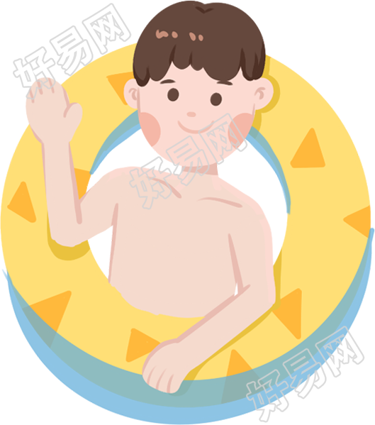 游泳的小男孩