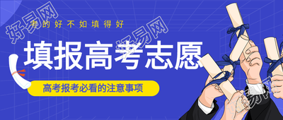填报高考志愿必看注意事项微信公众号封面首图
