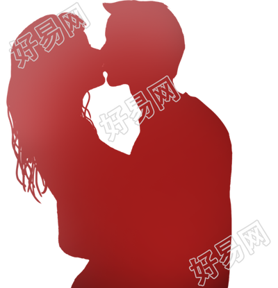 情侣剪影