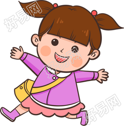 放假了女孩