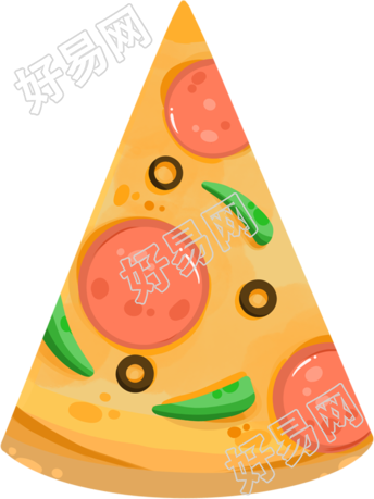 卡通美食披萨