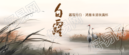 白露时节自然界寒气增长微信公众号首图