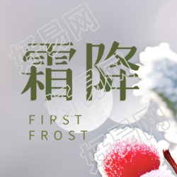 高级感二十四节气霜降美景微信公众号次图