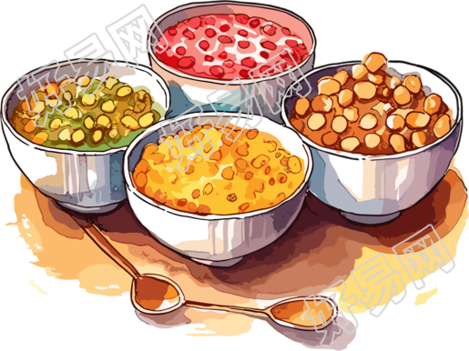 夏日营养粥高清图形素材