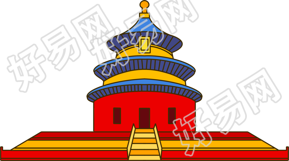 透明背景北京建筑天坛商用素材