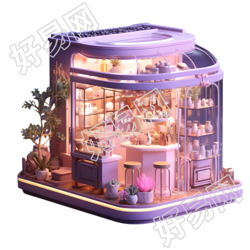 创意设计商业店铺PNG图形素材