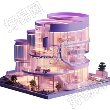 商业可用商场紫粉色创意设计元素